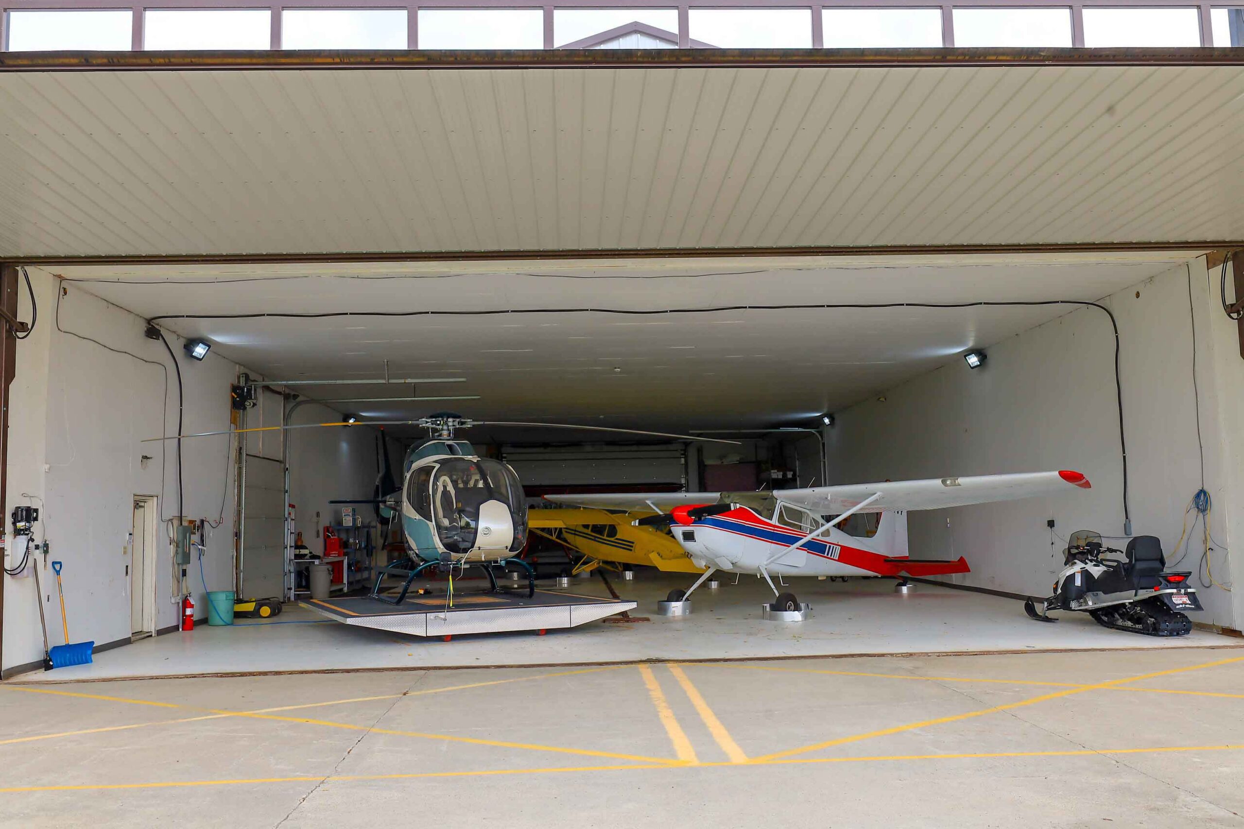 Retrofit For Helicopter & Plane Hangar